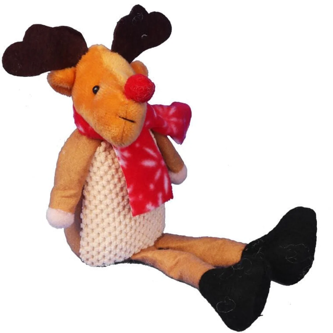 Ozdoba bożonarodzeniowa figurka RENIFER ze zwisającymi nogami 22 cm — zdjęcie 2