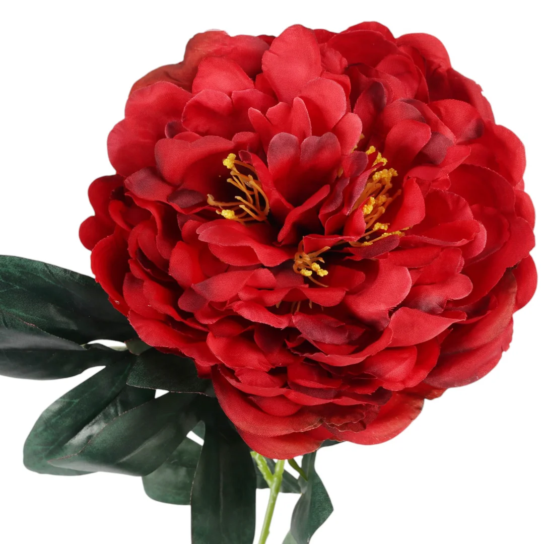 PIWONIA KWIAT SZTUCZNY do wazonu czerwona PEONIA 72 cm — zdjęcie 3