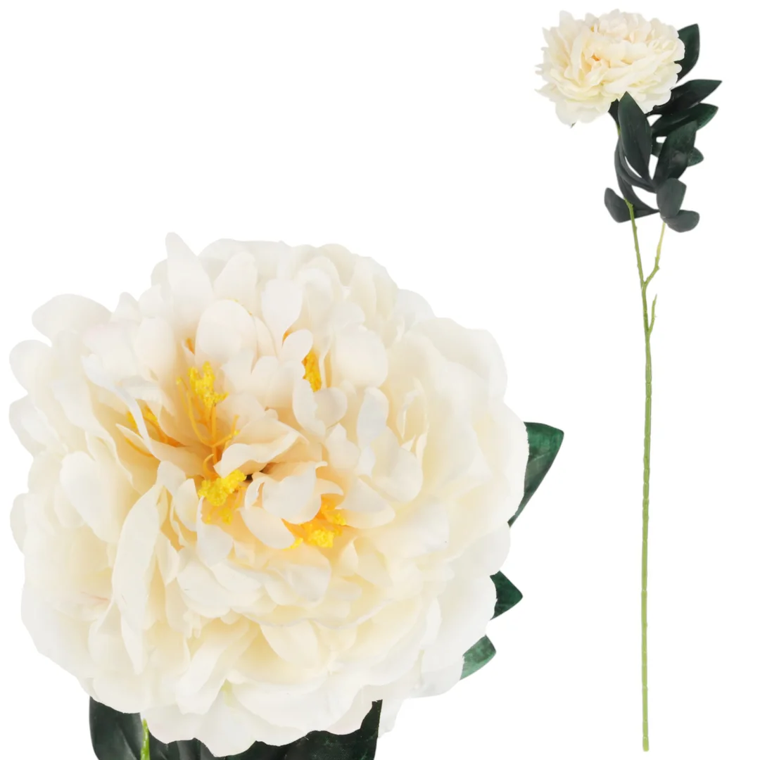 PIWONIA KWIAT SZTUCZNY do wazonu rózowa PEONIA 72 cm — zdjęcie 6