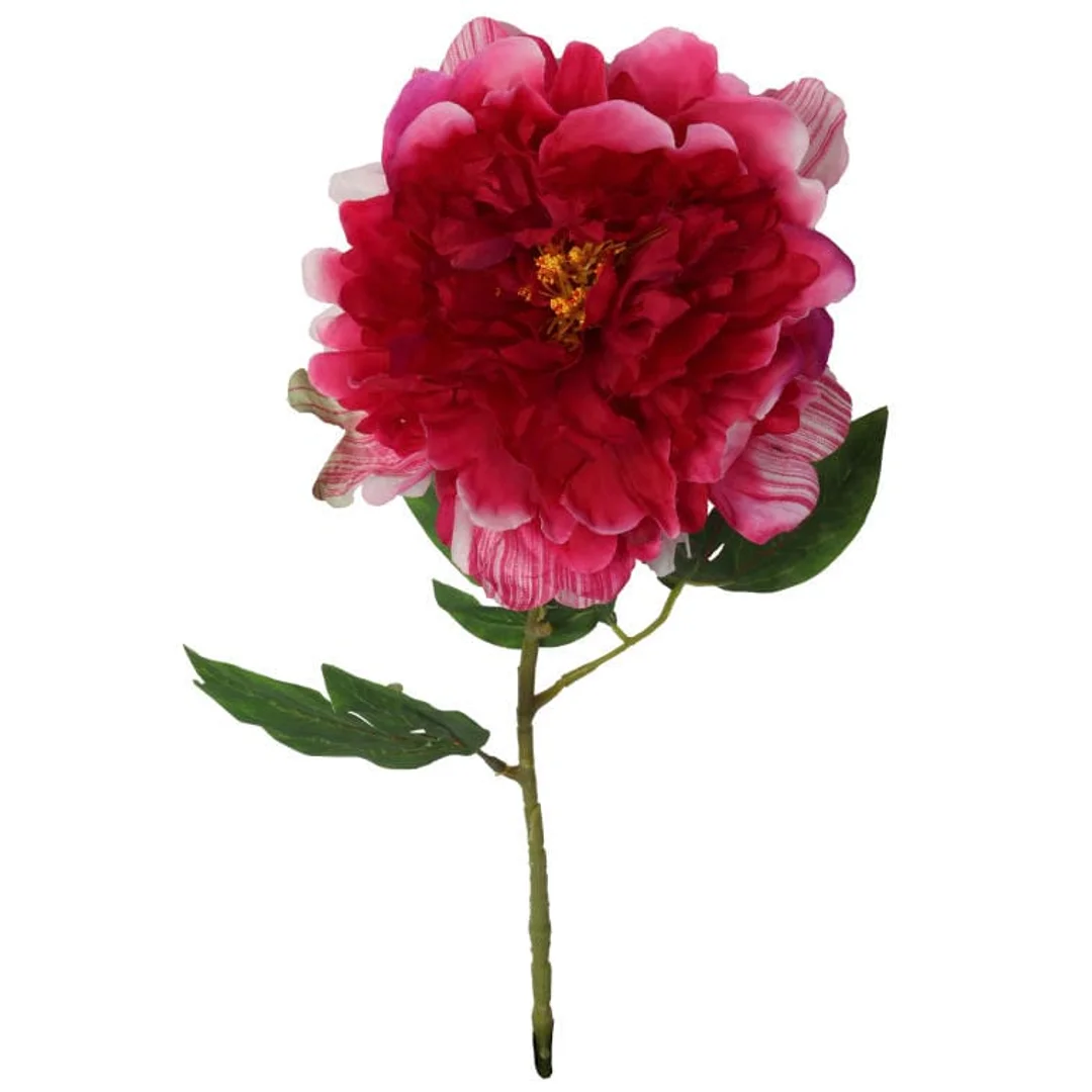 Piwonia Sztuczna Wielkości 74cm w Kolorze Ciemno Różowym — zdjęcie 2