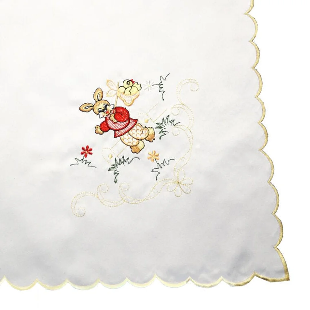 Plamoodporny Obrus świąteczny na stół Wielkanocny 85x85cm — zdjęcie 2