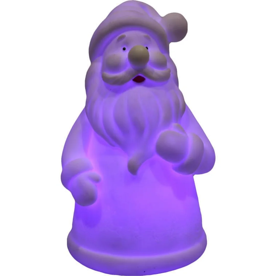 Podświetlana Figurka Mikołaja z Kolorowym Światełkiem LED, 12.5 cm — zdjęcie 3