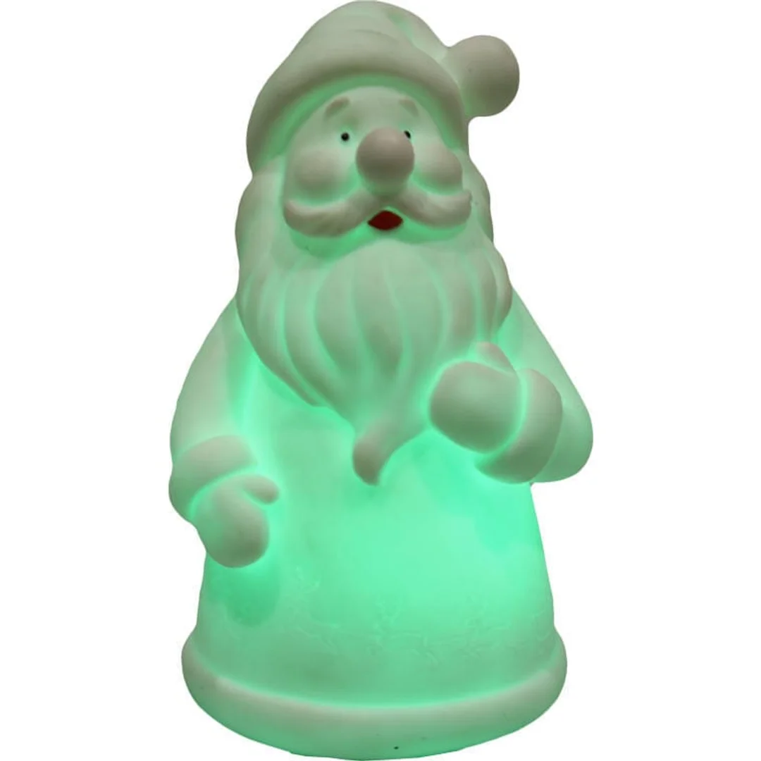 Podświetlana Figurka Mikołaja z Kolorowym Światełkiem LED, 12.5 cm — zdjęcie 5