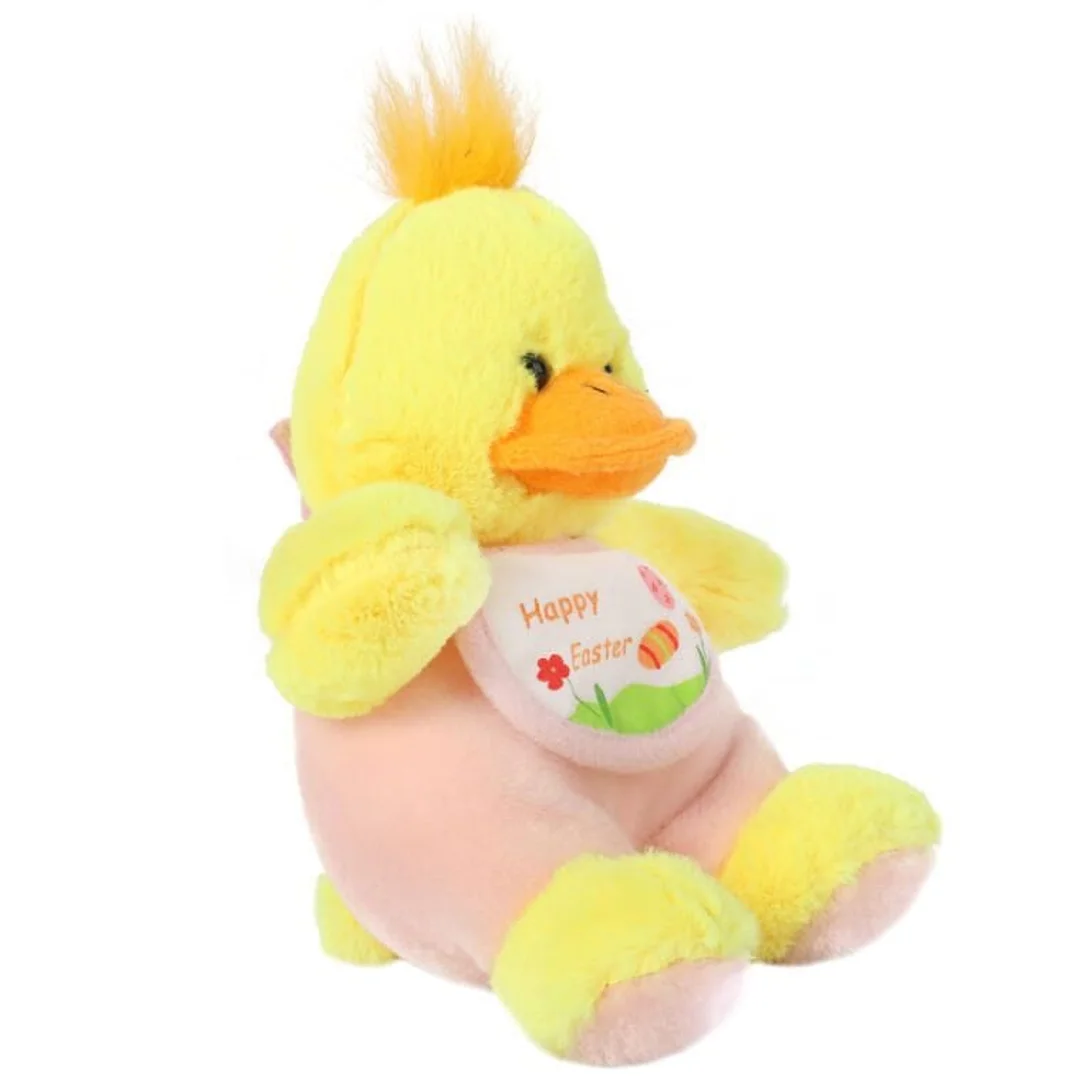 RÓŻOWA KACZKA PLUSZAK na Wielkanoc, 20 cm — zdjęcie 2