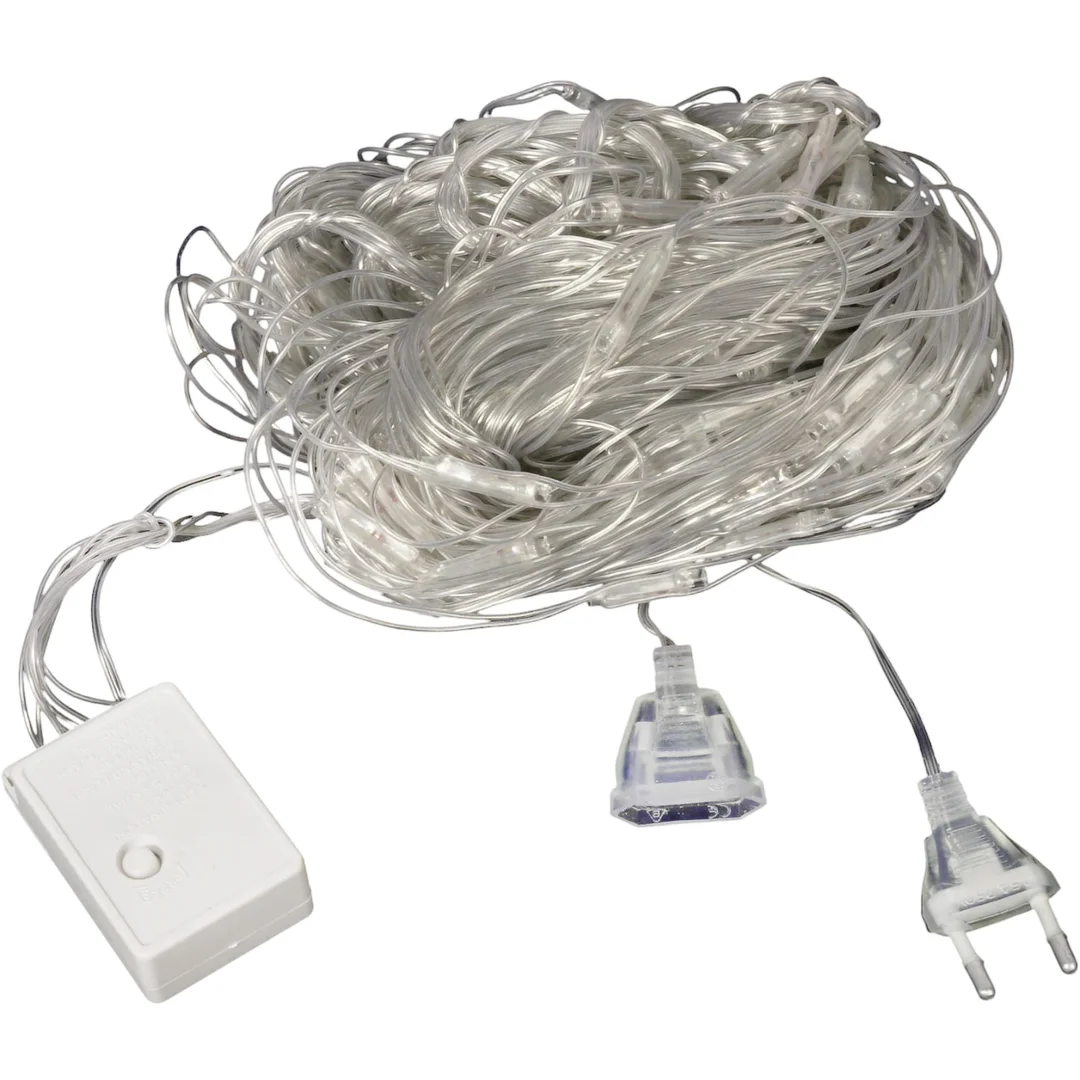 Siatka LED 3x3 M 240 LED Multikolor Lampki Choinkowe Zewnętrzna — zdjęcie 4