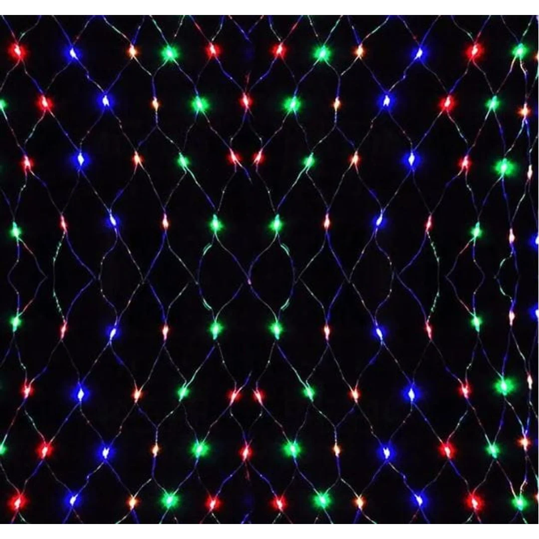 Siatka LED 3x3 M 240 LED Multikolor Lampki Choinkowe Zewnętrzna — zdjęcie 8