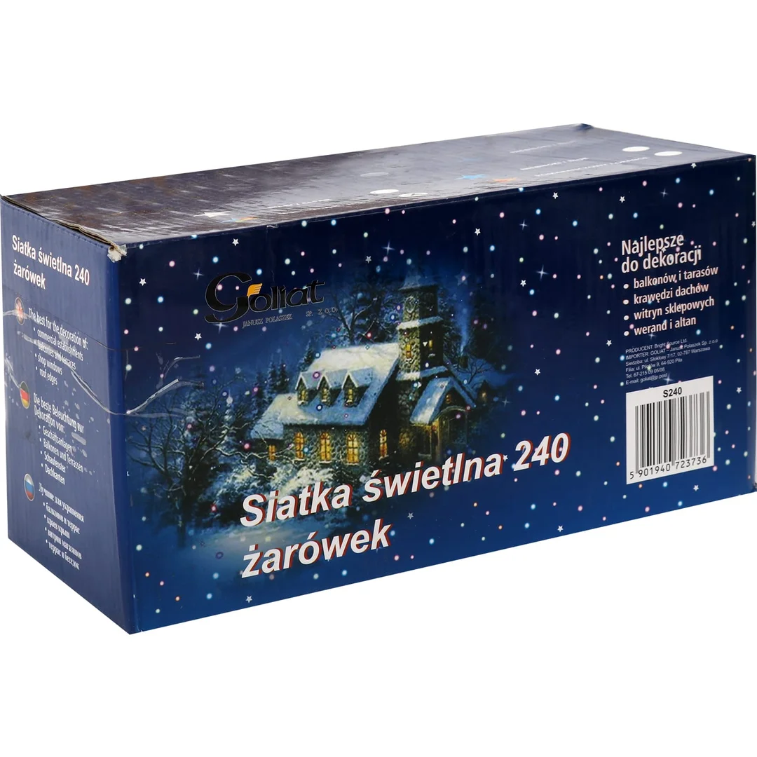 Siatka ŚWIETLNA 240 LAMPEK Lampki Choinkowe multikolor — zdjęcie 5