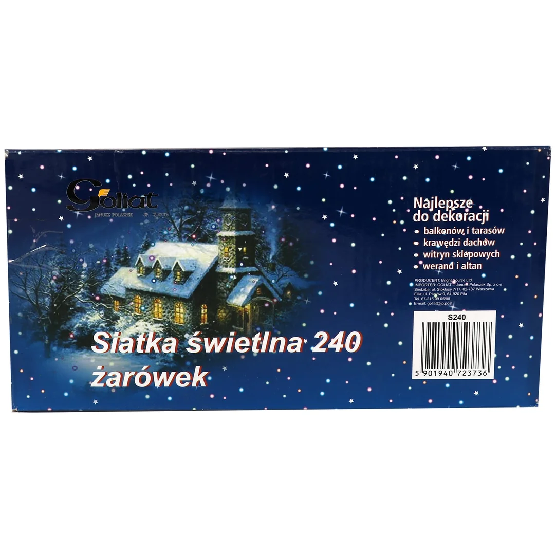Siatka ŚWIETLNA 240 LAMPEK Lampki Choinkowe multikolor — zdjęcie 9