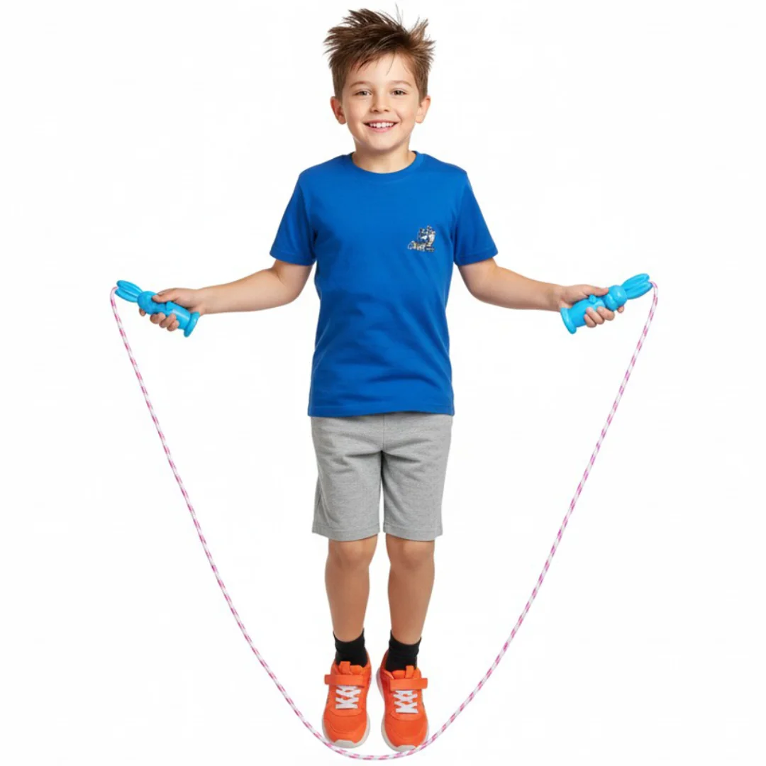 SKAKANKA Z NIEBIESKIMI ZAJĄCZKAMI 216 CM — zdjęcie 3