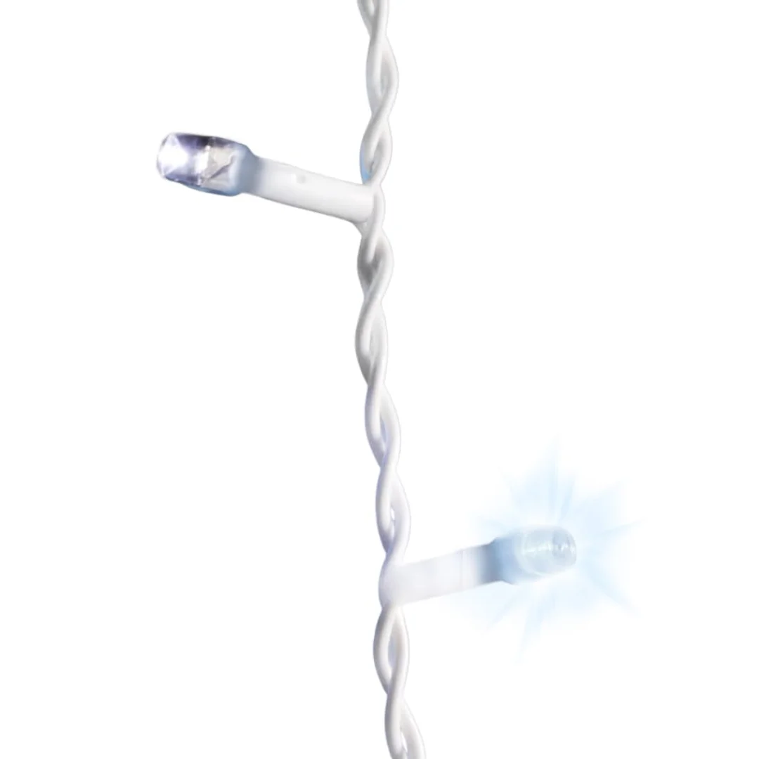 SOPLE 300 LED KURTYNA LAMPKI ZEWNĘTRZNE/WEWNĘTRZNE FLASH ZIMNY BIAŁY 9 M — zdjęcie 6