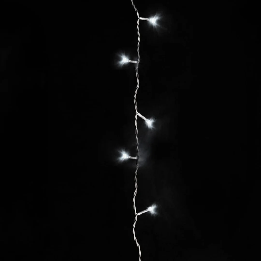 SOPLE 300 LED KURTYNA LAMPKI ZEWNĘTRZNE/WEWNĘTRZNE FLASH ZIMNY BIAŁY 9 M — zdjęcie 8
