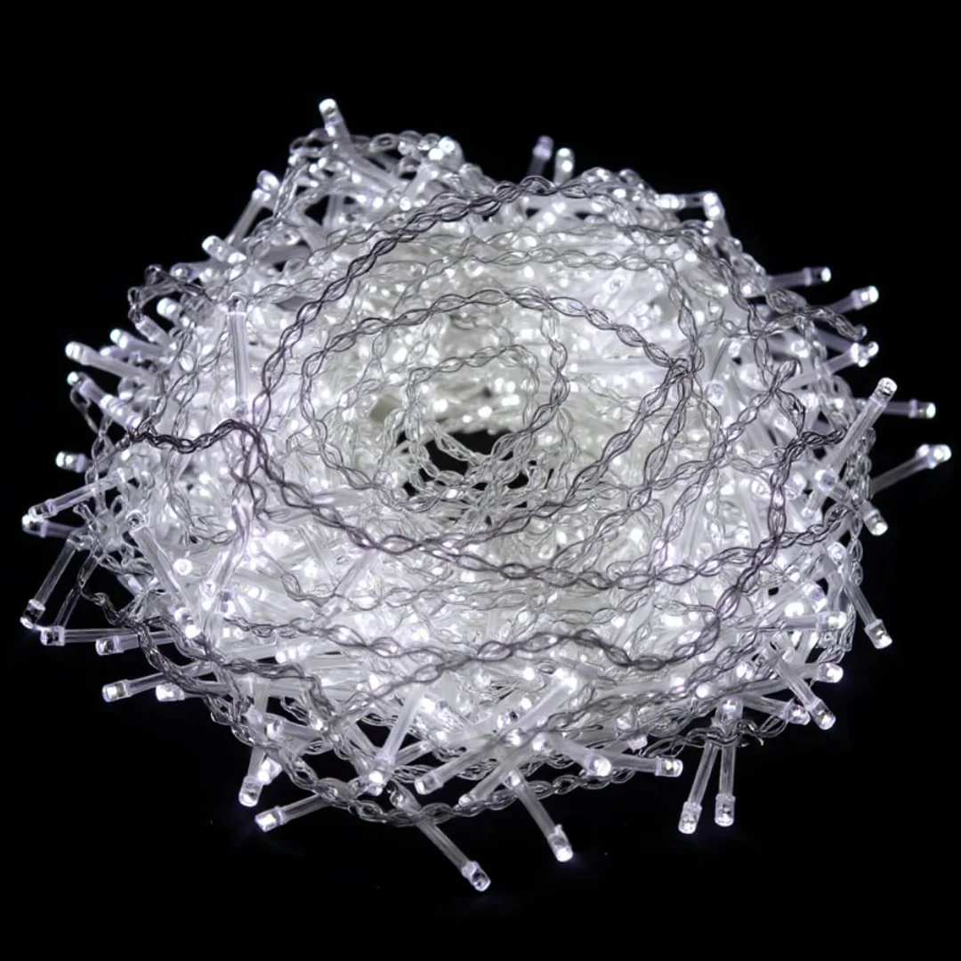 SOPLE 300 LED KURTYNA LAMPKI ZEWNĘTRZNE/WEWNĘTRZNE FLASH ZIMNY BIAŁY PROGRAMATOR 9 M — zdjęcie 7