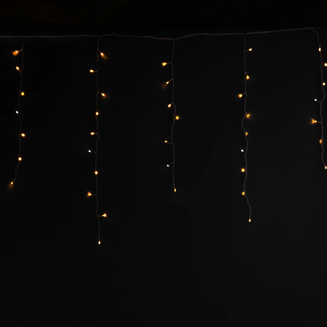 SOPLE 500 LED KURTYNA LAMPKI ZEWNĘTRZNE IP44 BIAŁE CIEPŁE +FLASH ZIMNY BIAŁY 15 M — zdjęcie 13