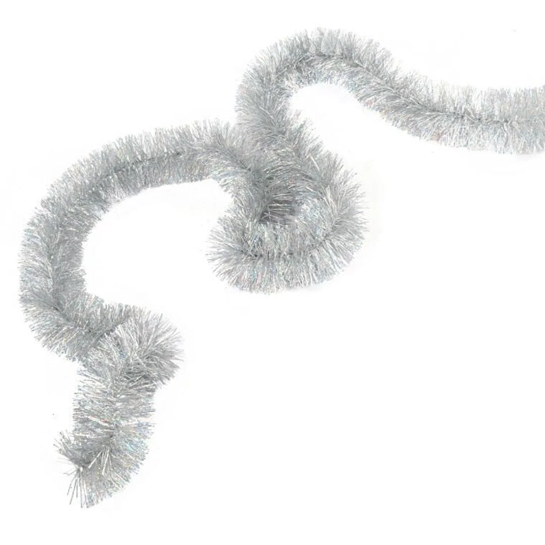 Srebrny Łańcuch Choinkowy Fluorescencyjny fi 7 cm 2m od GOLIAT PIŁA POLSKA — zdjęcie 4