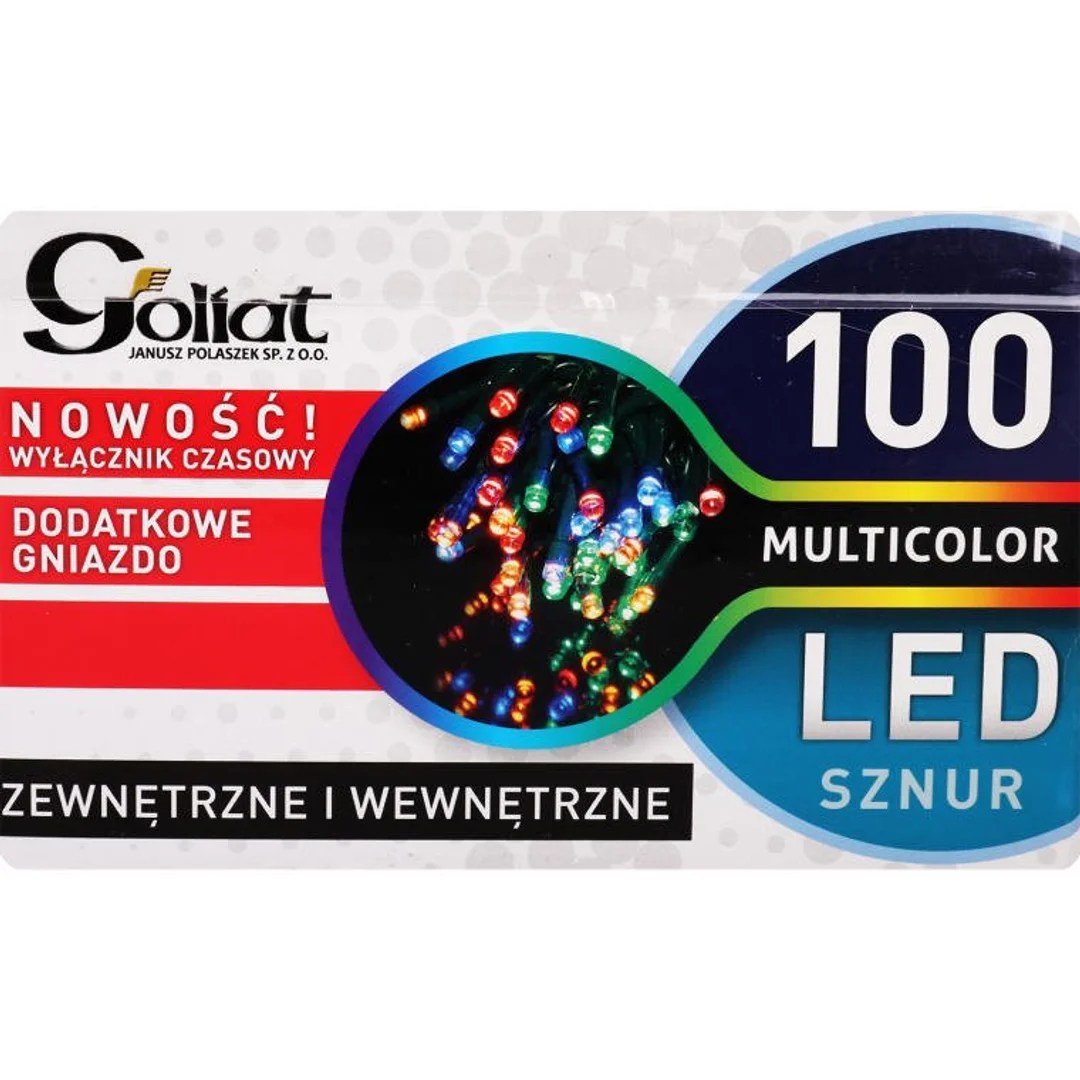 Stabilne Lampki Świąteczne 100 LED z Dodatkowym Gniazdem i Timerem - Kolor Zimny Biały, Wodoodporne, do Użycia Wewnętrzny i Zewnętrzny, Polska Dystrybucja — zdjęcie 6