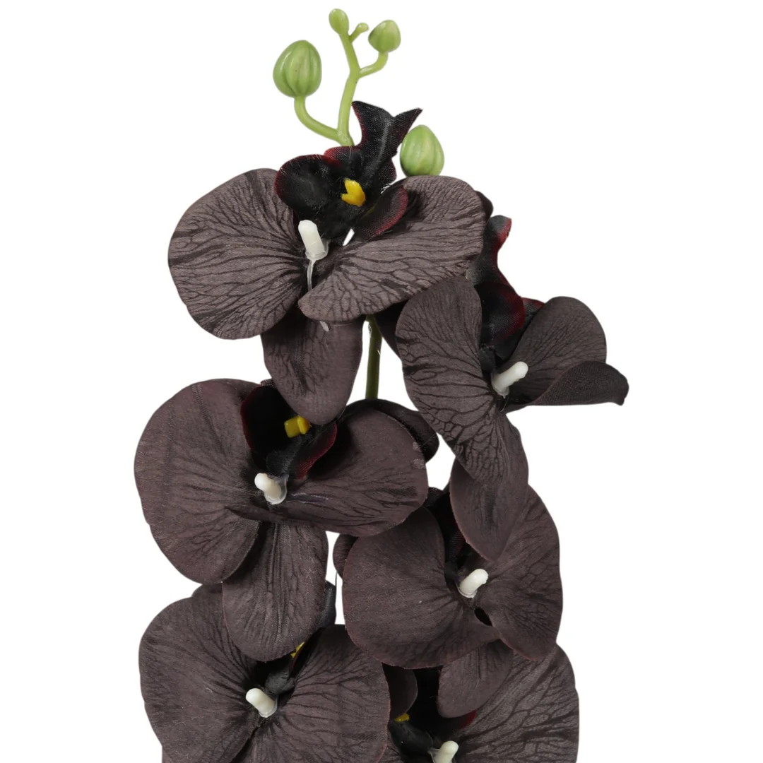 STORCZYK sztuczne kwiaty do wazonu GAŁĄZKA ORCHIDEA brązowa 100 cm — zdjęcie 3