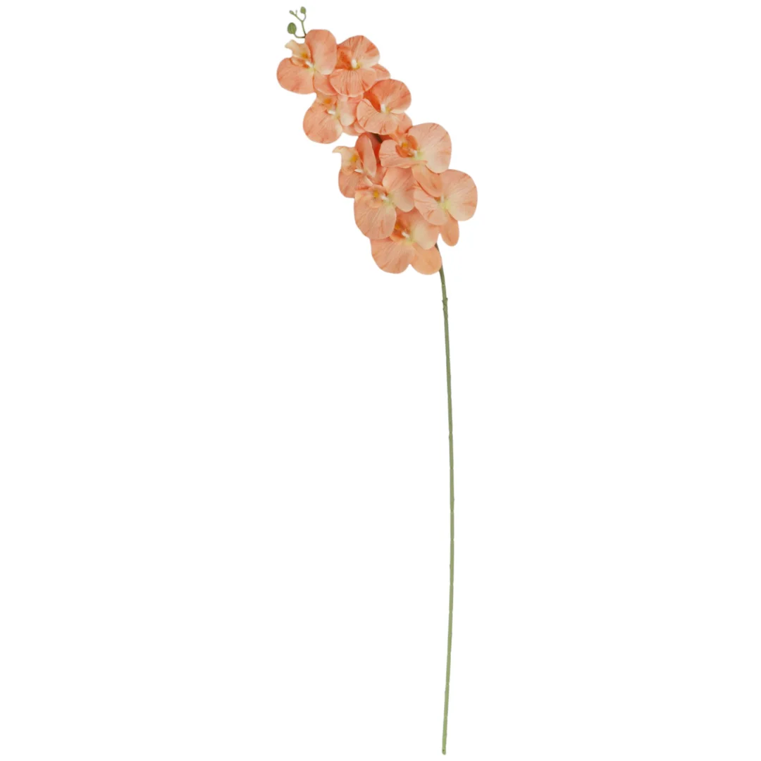 STORCZYK sztuczne kwiaty do wazonu GAŁĄZKA ORCHIDEA łososiowa 100 cm — zdjęcie 2