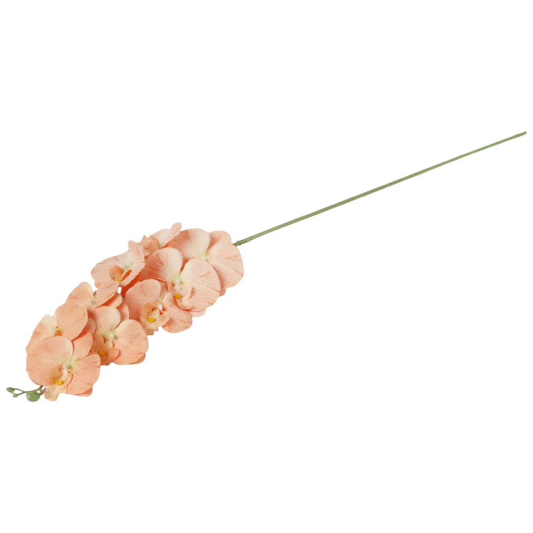 STORCZYK sztuczne kwiaty do wazonu GAŁĄZKA ORCHIDEA łososiowa 100 cm — zdjęcie 5