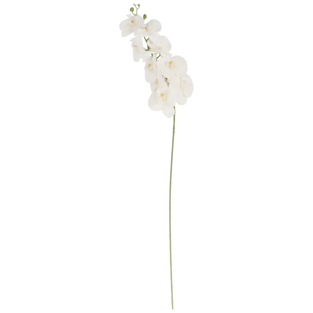 STORCZYK sztuczne kwiaty do wazonu GAŁĄZKA ORCHIDEI biała 100 cm — zdjęcie 2