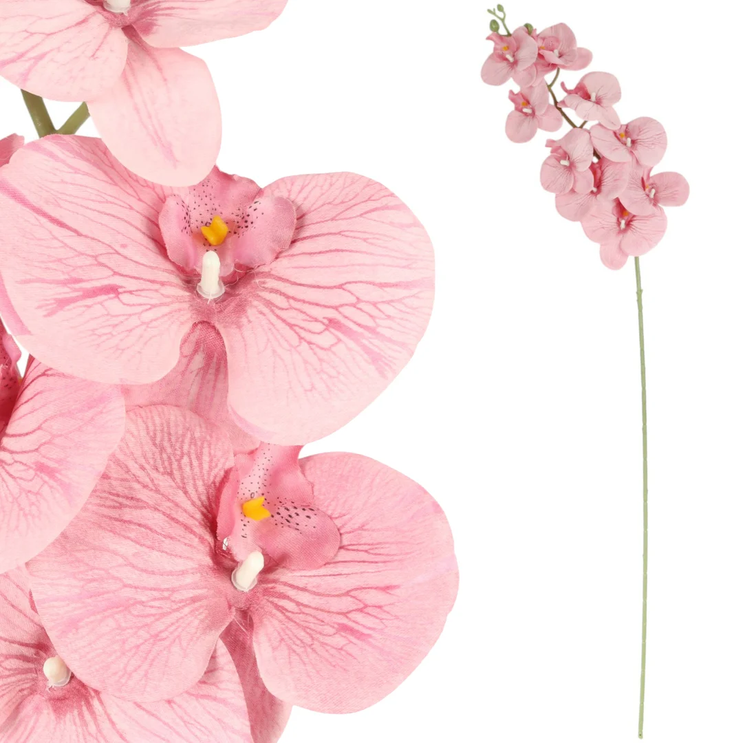 STORCZYK sztuczne kwiaty do wazonu GAŁĄZKA ORCHIDEI biała 100 cm — zdjęcie 13