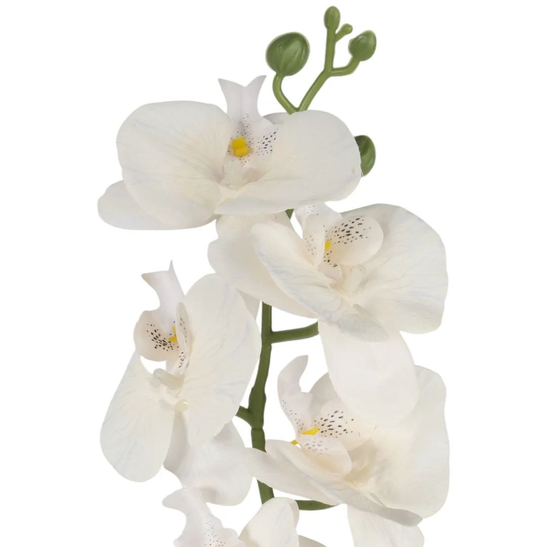 STORCZYK sztuczne kwiaty do wazonu GAŁĄZKA ORCHIDEI biała 100 cm — zdjęcie 3