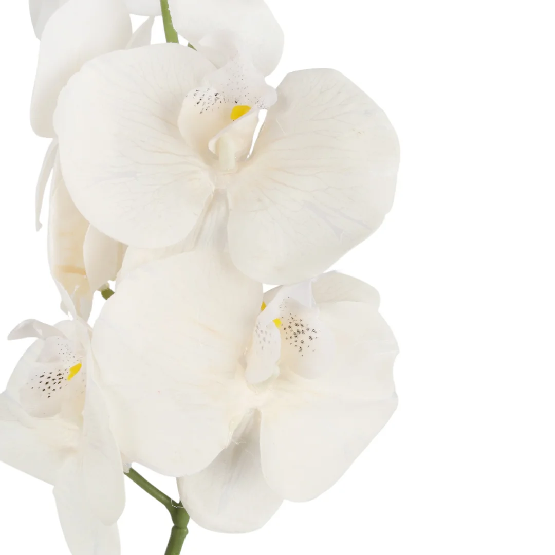 STORCZYK sztuczne kwiaty do wazonu GAŁĄZKA ORCHIDEI biała 100 cm — zdjęcie 4