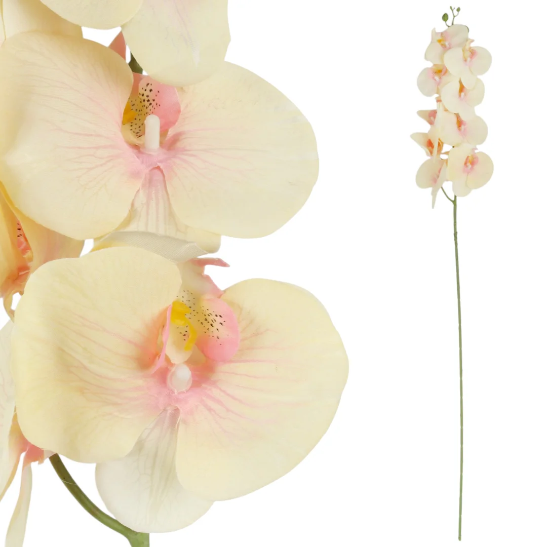 STORCZYK sztuczne kwiaty do wazonu GAŁĄZKA ORCHIDEI biała 100 cm — zdjęcie 49
