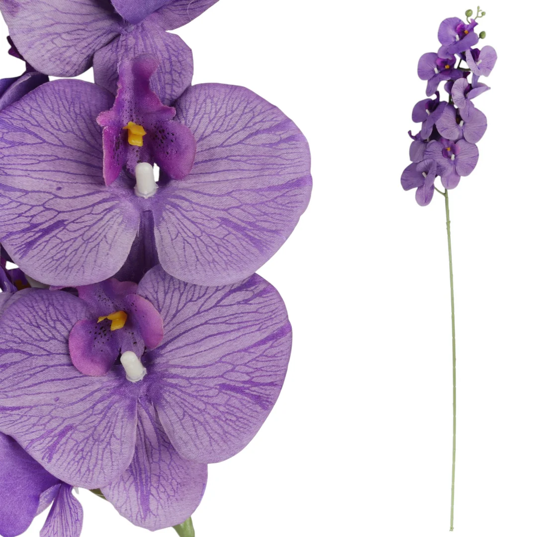 STORCZYK sztuczne kwiaty do wazonu GAŁĄZKA ORCHIDEI biała 100 cm — zdjęcie 55