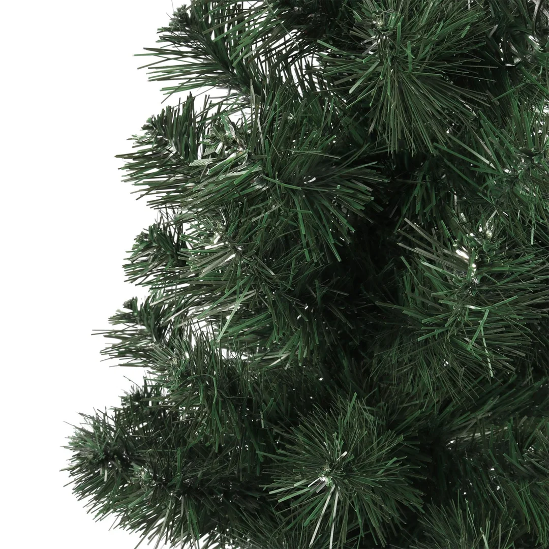 Świąteczna Choinka Dekoracyjna Zielono-Srebrna 70 cm z Stojakiem — zdjęcie 5