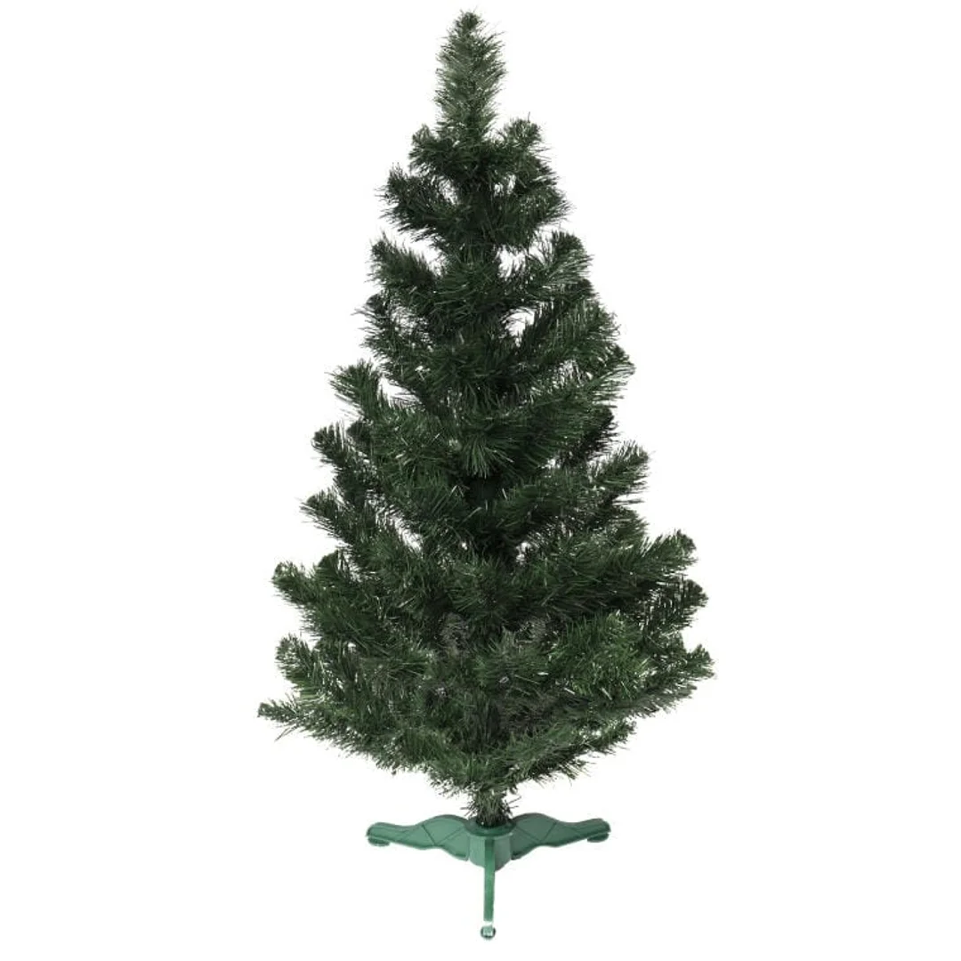 Świąteczna Choinka Dekoracyjna Zielono-Srebrna 70 cm z Stojakiem — zdjęcie 9