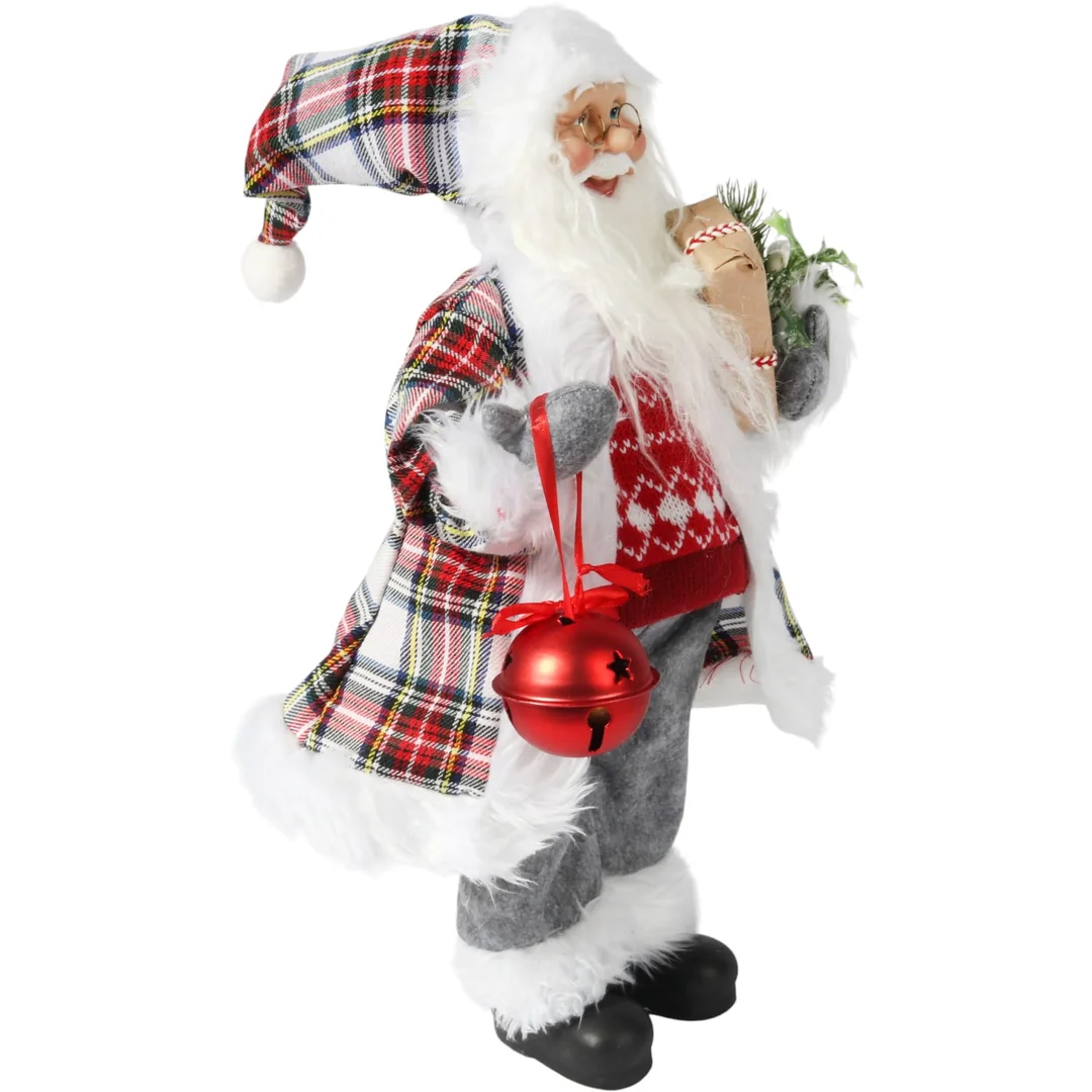 ŚWIĘTY MIKOŁAJ świąteczny FIGURKA skandynawski DEKORACJA ozdoba 48cm — zdjęcie 7