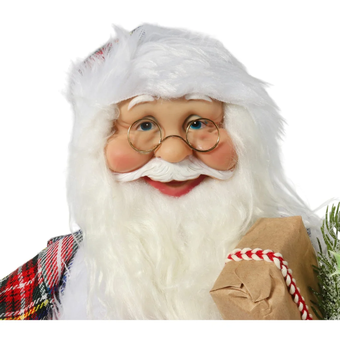 ŚWIĘTY MIKOŁAJ świąteczny FIGURKA skandynawski DEKORACJA ozdoba 48cm — zdjęcie 8