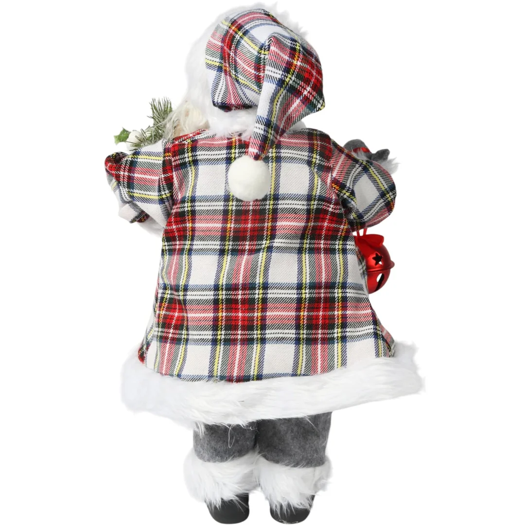 ŚWIĘTY MIKOŁAJ świąteczny FIGURKA skandynawski DEKORACJA ozdoba 48cm — zdjęcie 9