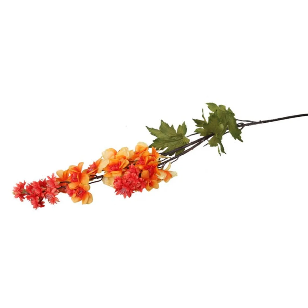 Sztuczna Gałązka Ostróżki Pomarańczowej - Jesienny Design 110 cm — zdjęcie 3