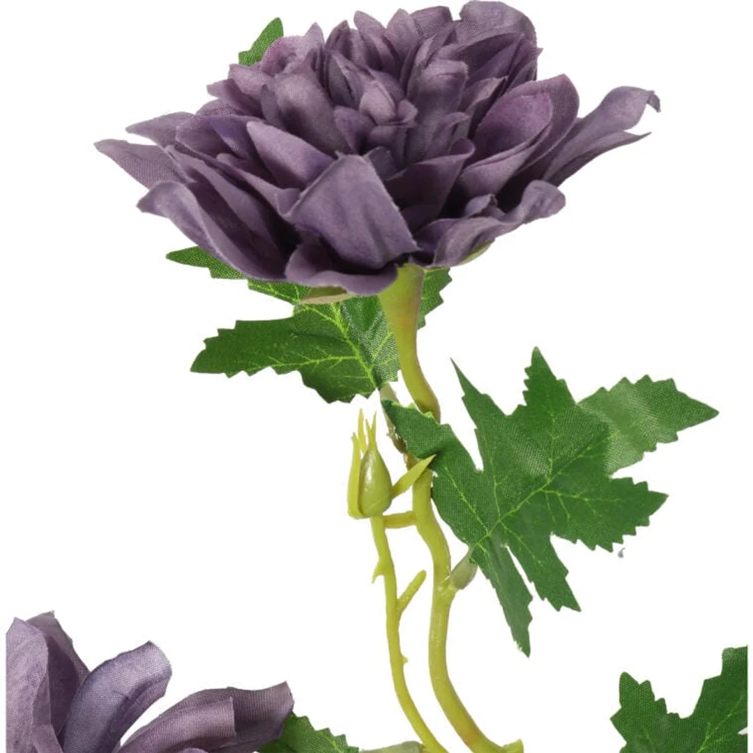 Sztuczna Gałązka z Dwoma Fioletowymi Daliami - Dekoracja Wysokiej Jakości, 66cm — zdjęcie 4