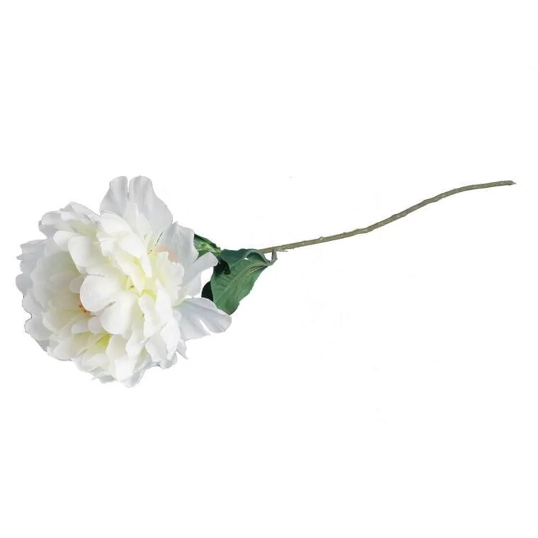 Sztuczna Piwonia w Kolorze Kremowym o Wysokości 74 cm — zdjęcie 3