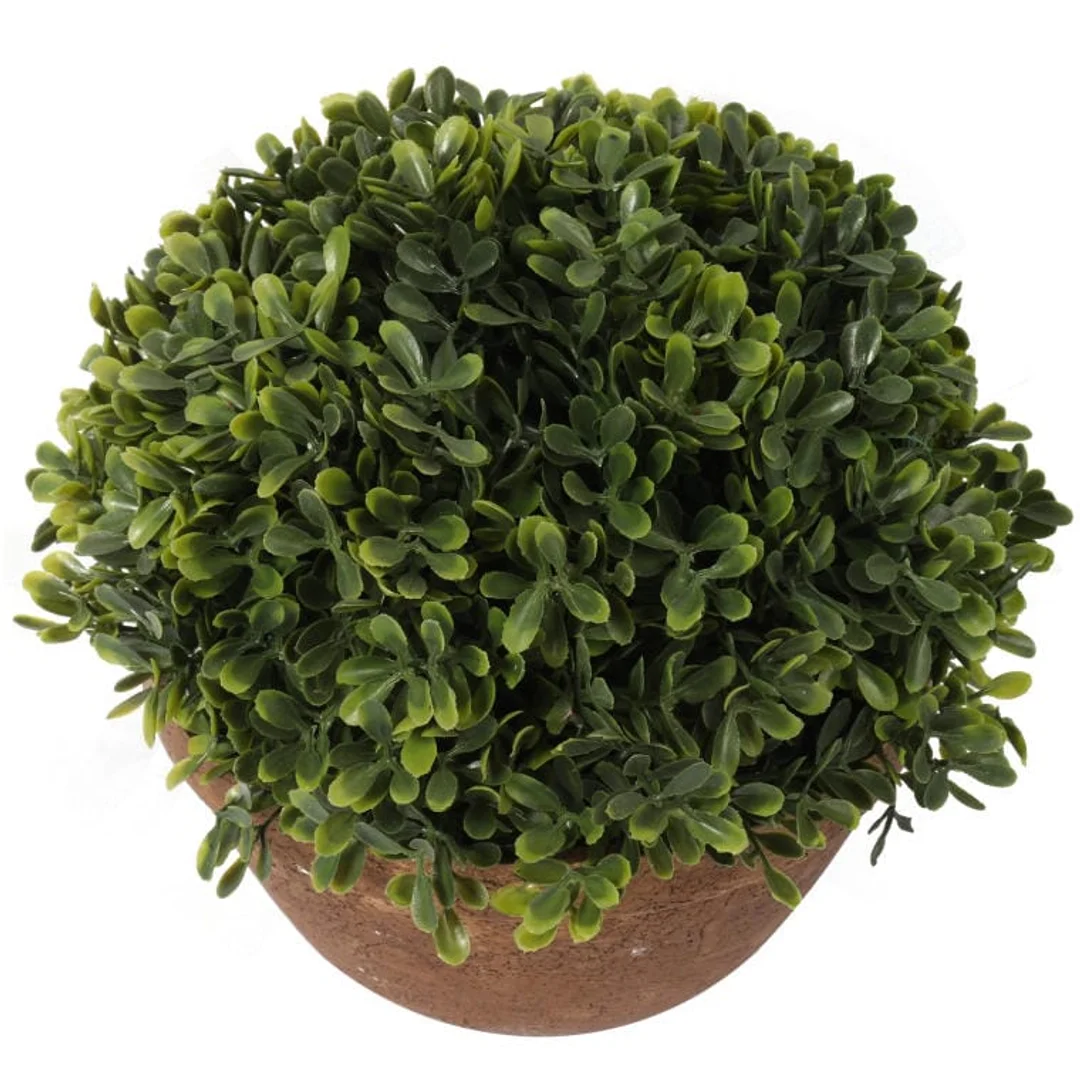 Sztuczna Roślina Bukszpan w Ceramicznej Doniczce 20 cm — zdjęcie 2