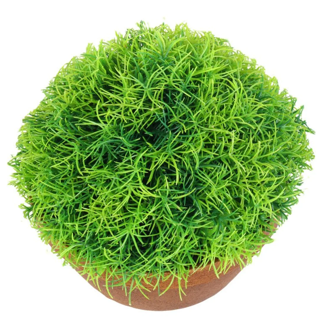 Sztuczna Roślina Dekoracyjna - Trawa w Ceramicznej Doniczce 25cm — zdjęcie 2