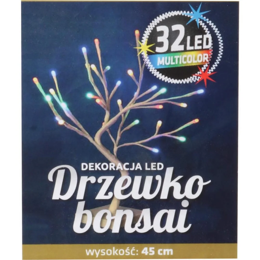 Sztuczne drzewko bonsai LED 45 cm multikolor — zdjęcie 2