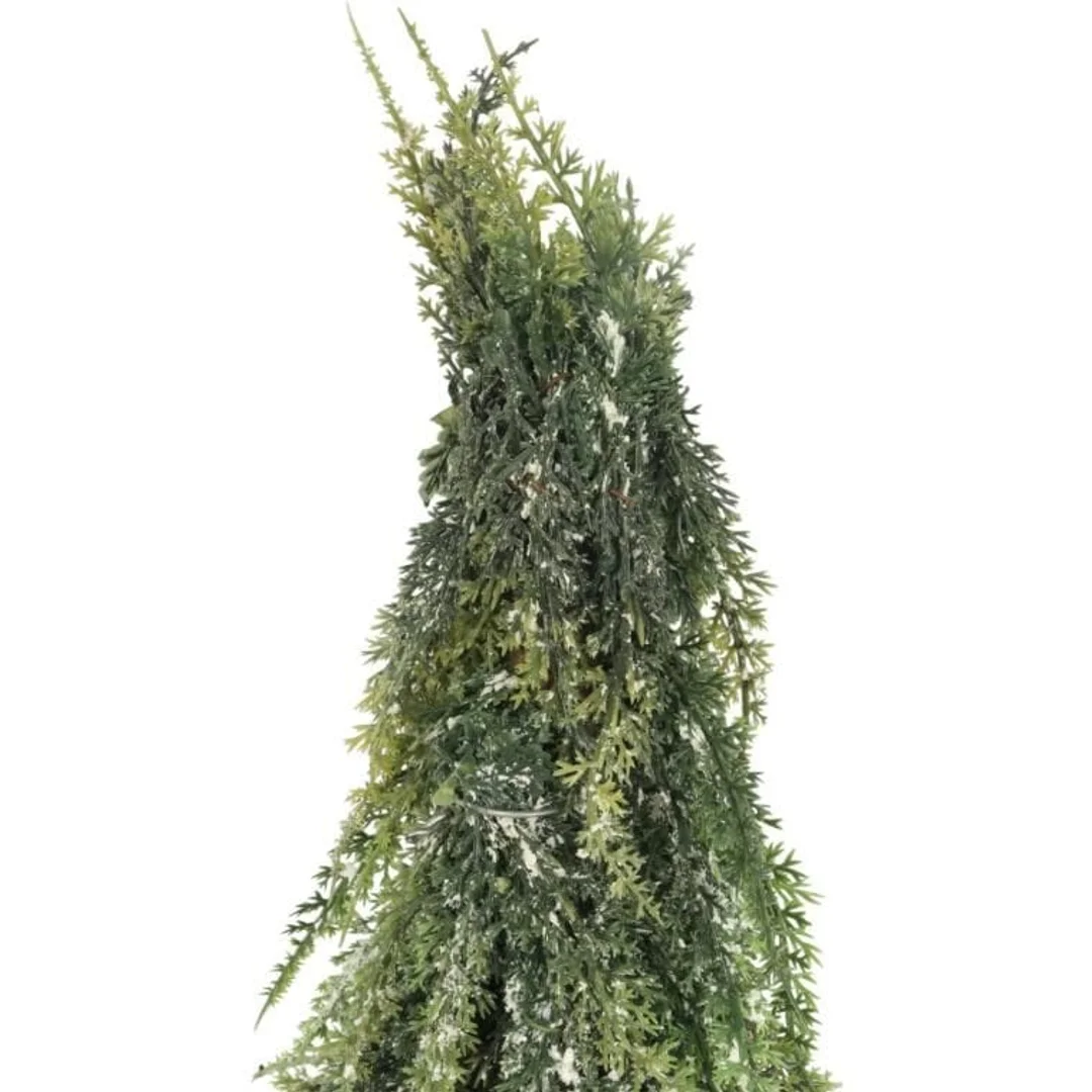 Sztuczne drzewko CHOINKA OŚNIEŻONA W JUCIE 50 CM — zdjęcie 2