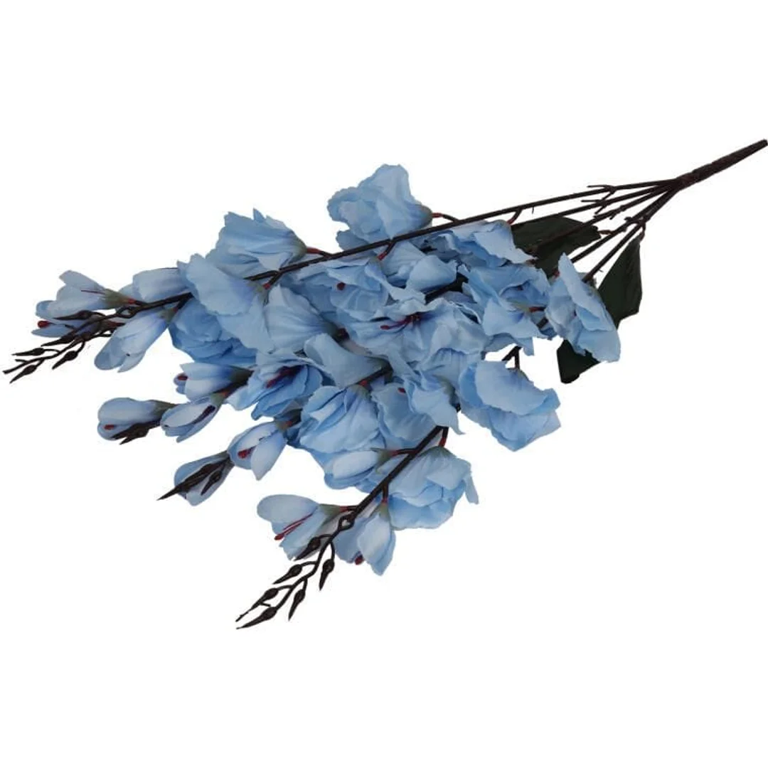 Sztuczne Gladiole Niebieskie w Bukiecie - 5 Sztuk, 65cm — zdjęcie 2