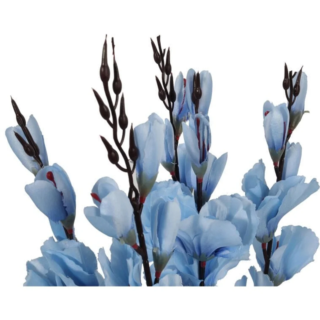 Sztuczne Gladiole Niebieskie w Bukiecie - 5 Sztuk, 65cm — zdjęcie 3