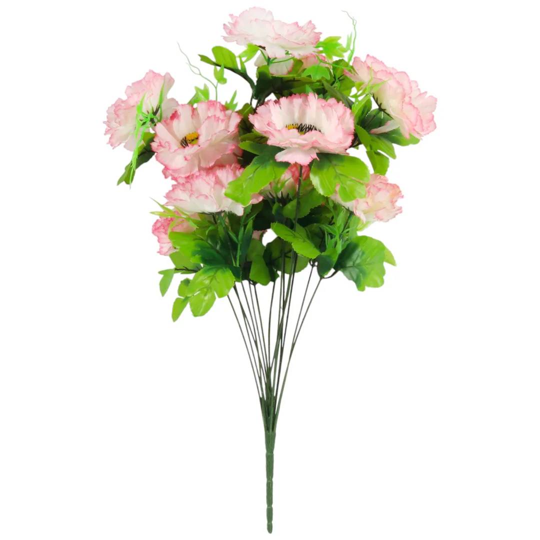 Sztuczny Bukiet 14 Anemonów 54 cm JASNY RÓŻ — zdjęcie 2