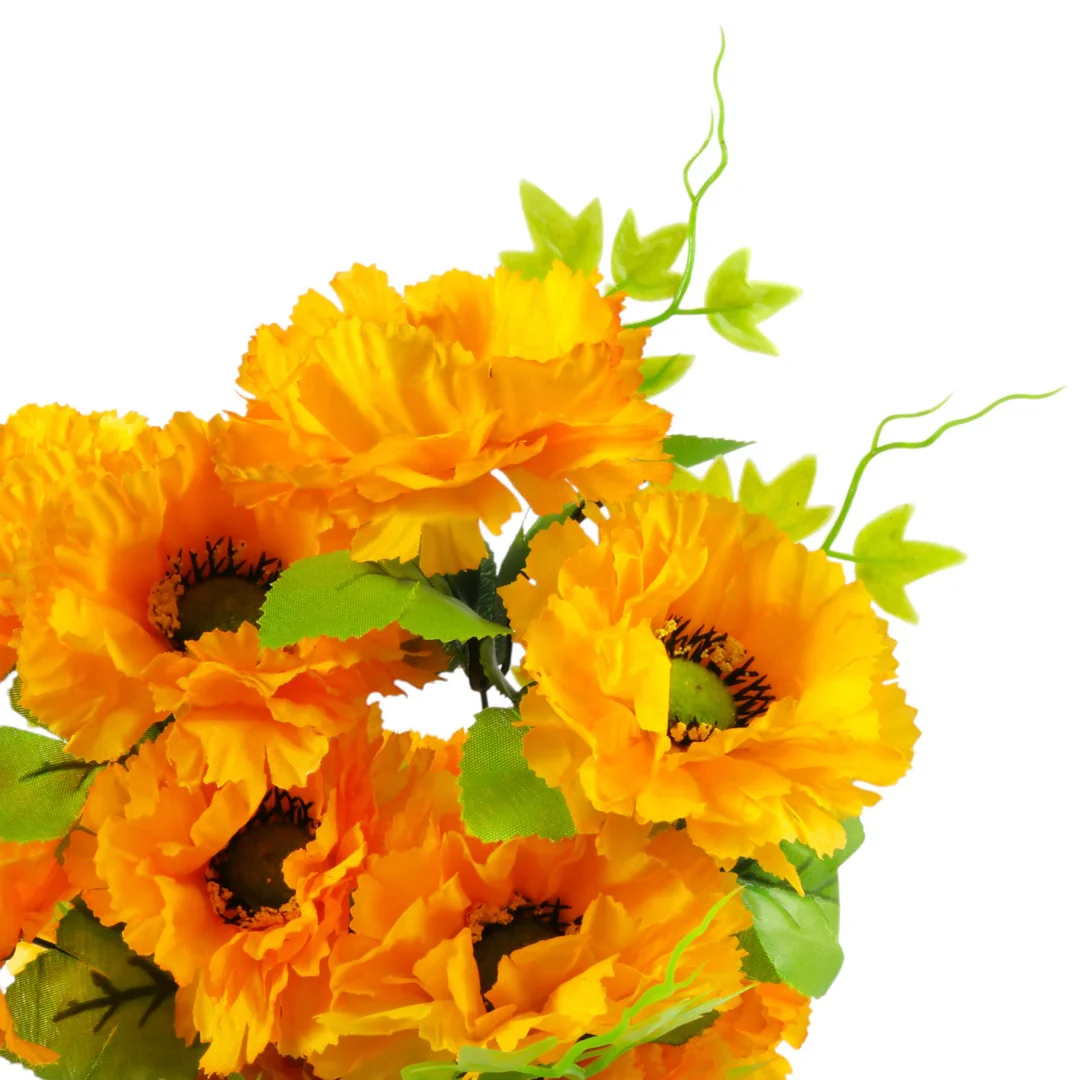 Sztuczny Bukiet 14 Anemonów 54 cm ŻÓŁTE — zdjęcie 3