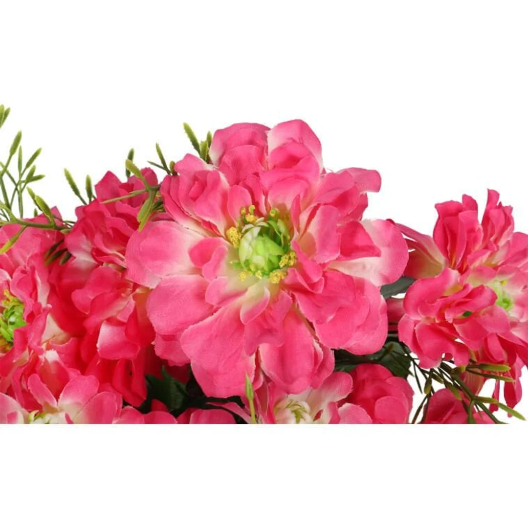 Sztuczny Bukiet 14 Anemonów w Kolorze Różowym - Realistyczny Wygląd, Wysokość 48 cm — zdjęcie 4