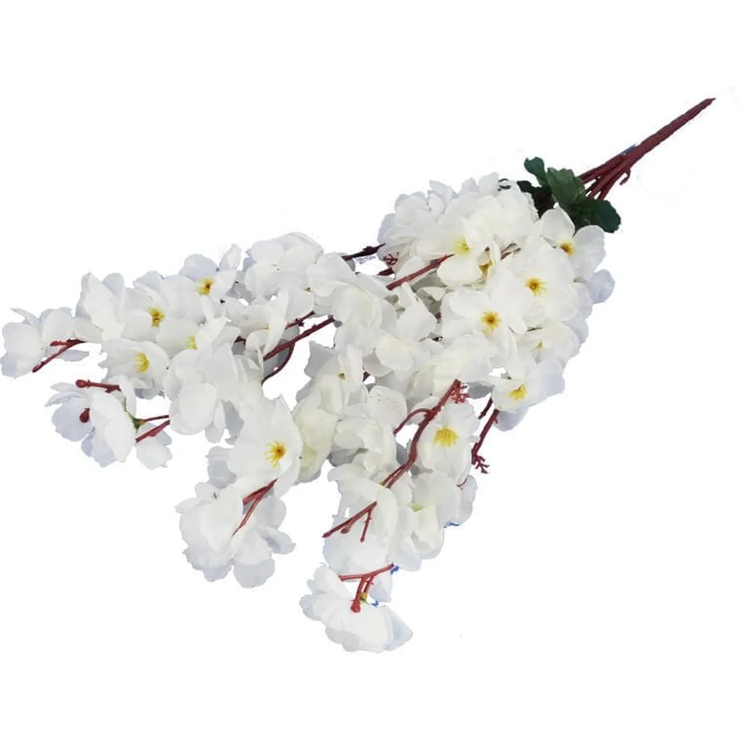 Sztuczny Bukiet Białych Jabłoni - 7 Gałązek, 56 cm — zdjęcie 3