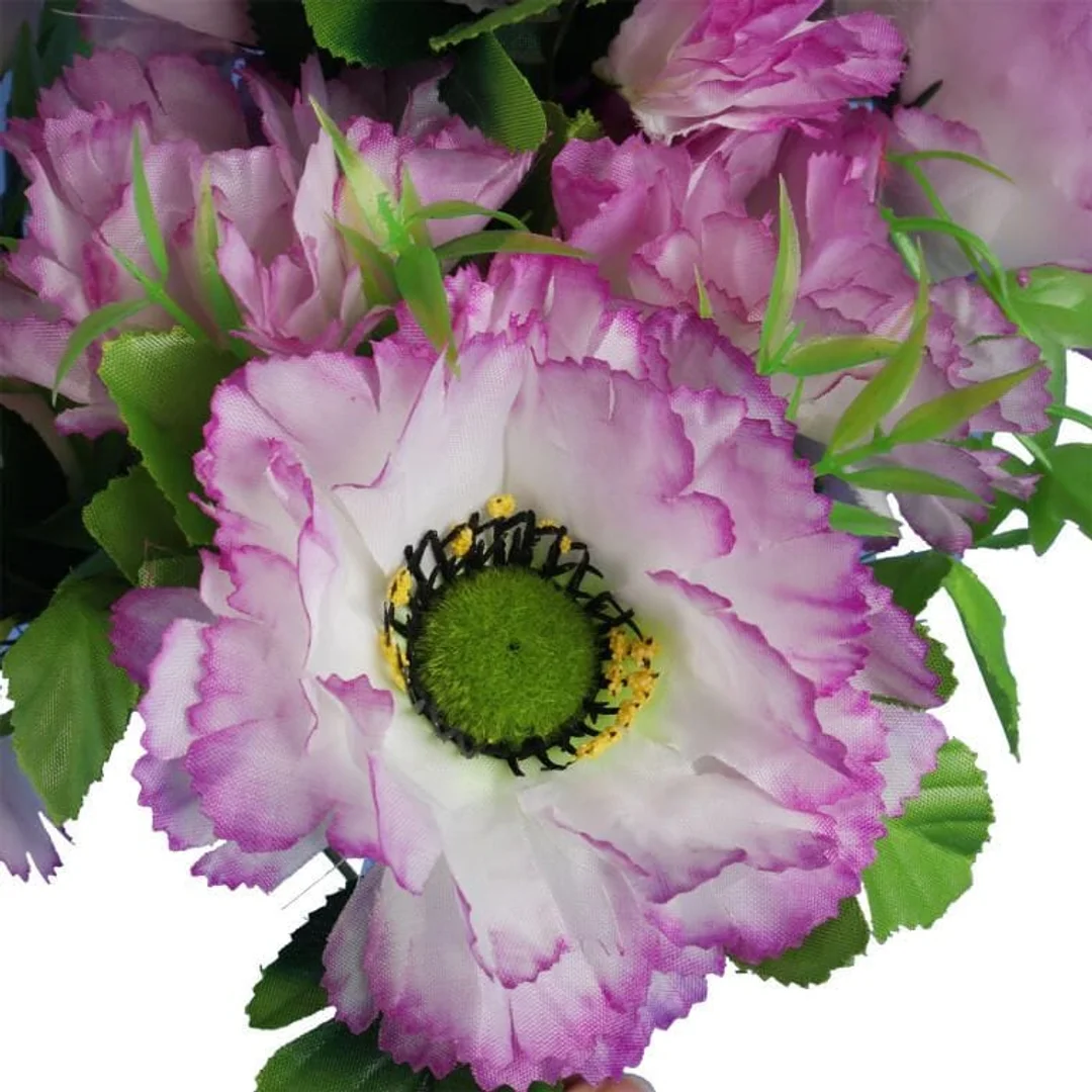 Sztuczny Bukiet Jasno fioletowych Anemonów - 14 Sztuk, 54 cm — zdjęcie 2