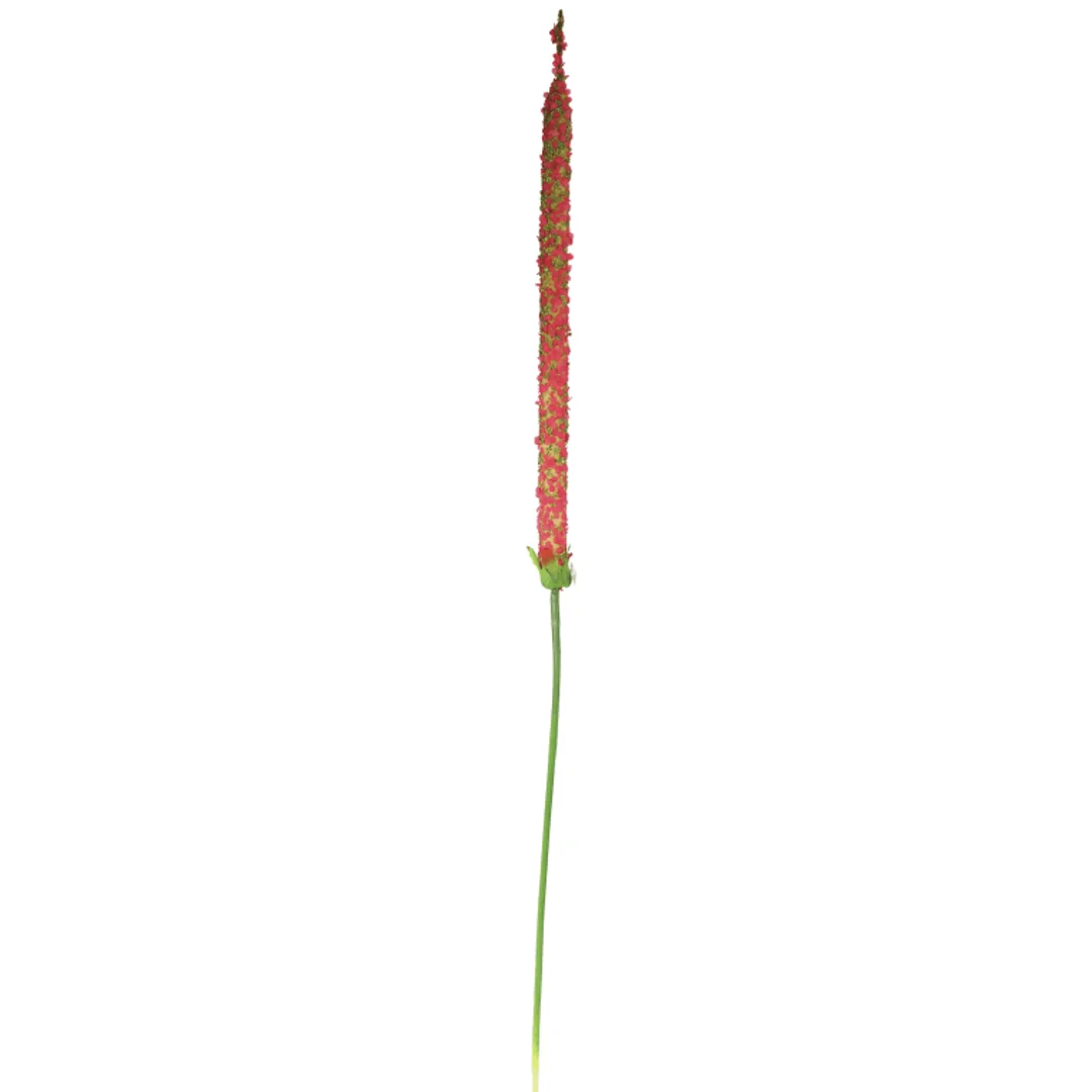 Sztuczny kwiat - gałązka czosnku w spiralnym kształcie, kolor ciemny róż, długość 110cm — zdjęcie 2