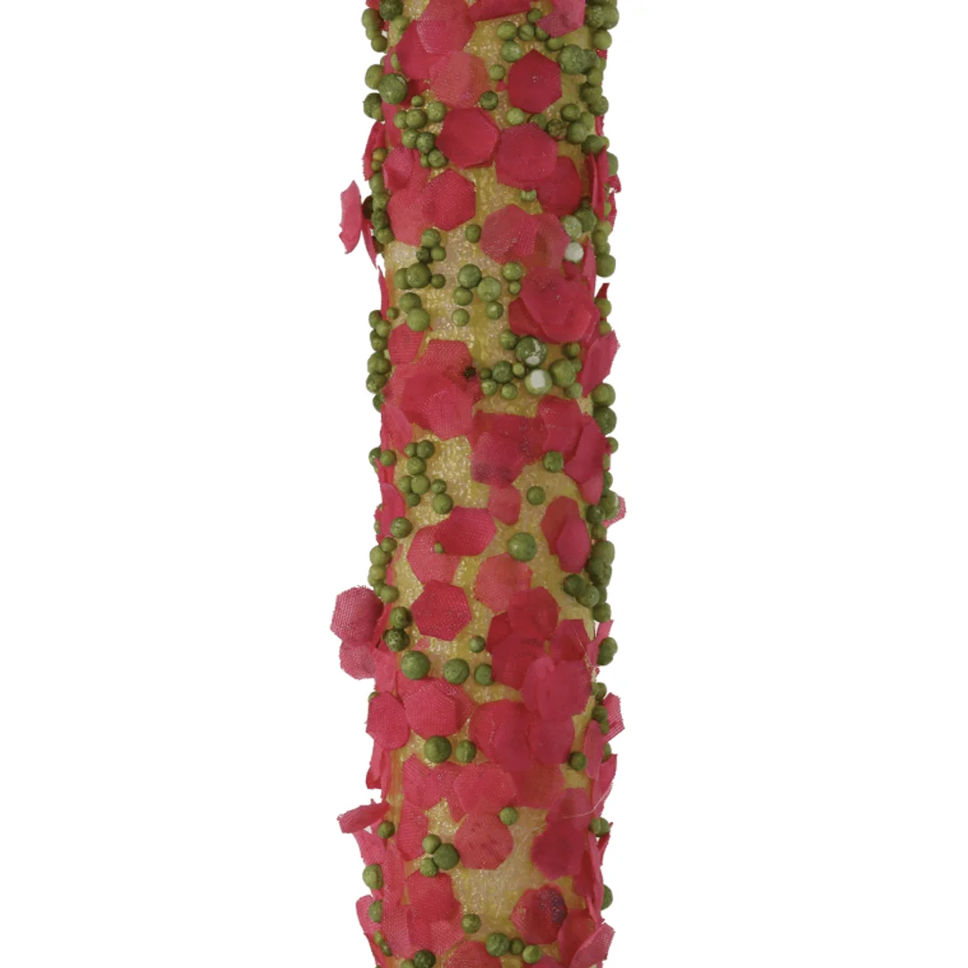 Sztuczny kwiat - gałązka czosnku w spiralnym kształcie, kolor ciemny róż, długość 110cm — zdjęcie 3