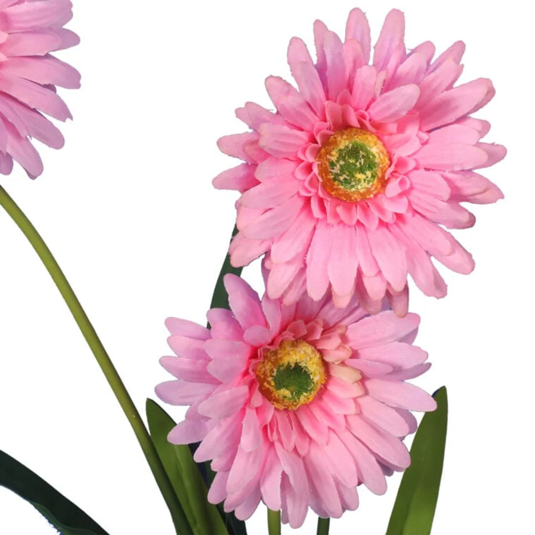 Sztuczny Kwiat Gerbera Różowy 55cm - Wysokiej Jakości Dekoracja — zdjęcie 2